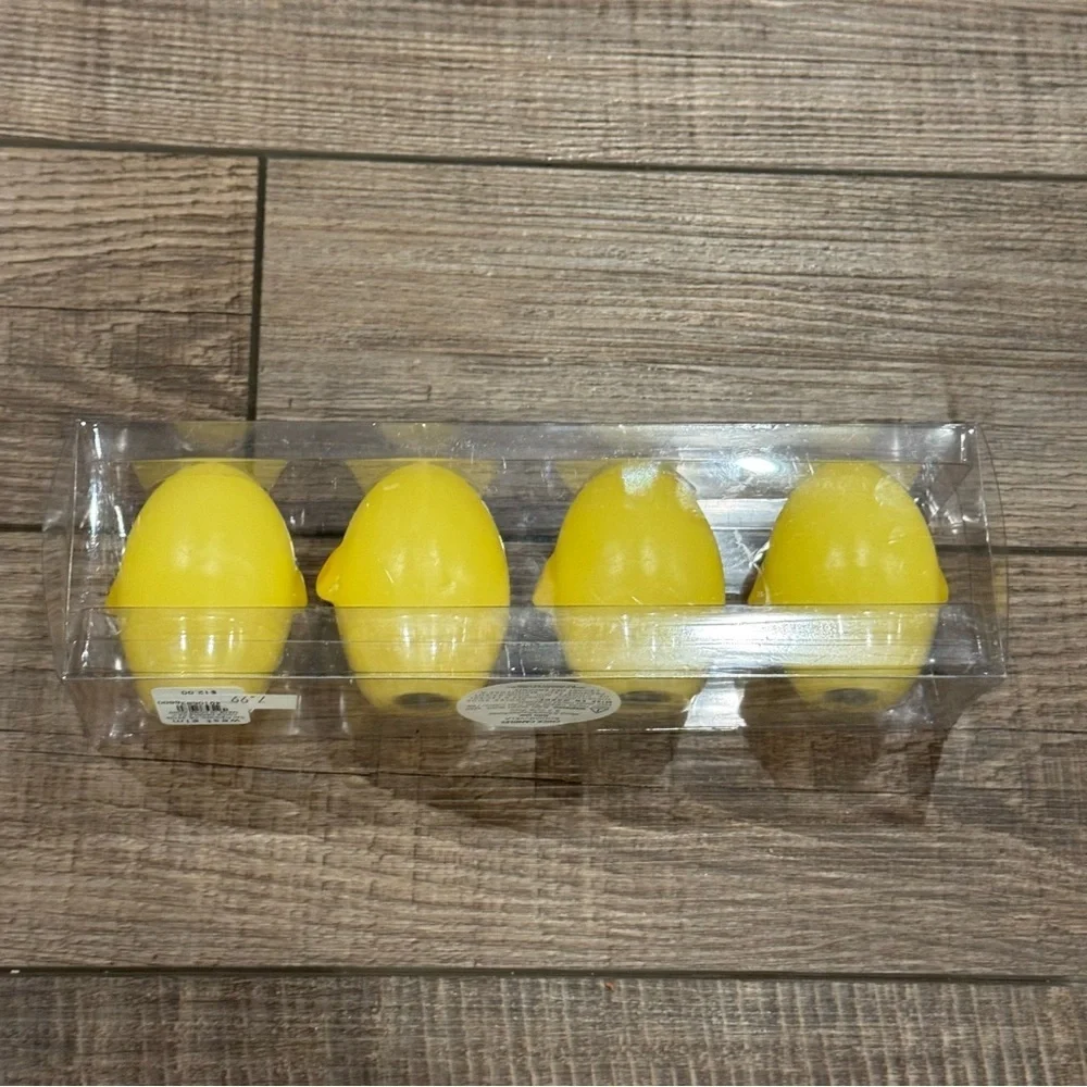 Vintage West Elm Easter Chick Candles Pack of 4 New Made in Hong Kong